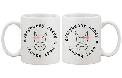 Cute BFF Coffee Mugs for Best Friends - Every Bunny Needs a Best Bunny Cup