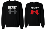 Beauty and Beast Couple Sweatshirts Cute Matching Outfit for Couples