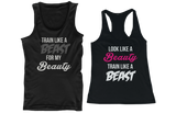 His and Her Matching Tank Tops Look Like A Beauty Train Like A Be