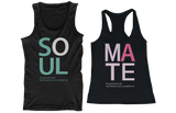 SOUL MATE Couple Tank Tops Cute His and Her Matching Tanks for Couples