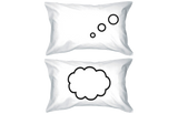 Thinking Cloud Pillows Standard Size 21 x 30 Matching Couple Pillowcases