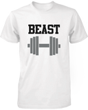 Beauty & Beast White Matching Couple Shirts (Set)