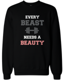 Beauty and Beast Need Each Other Matching Sweatshirts for Couples