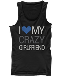 I Love My Crazy Boyfriend and Girlfriend Matching Tank Tops for Couples