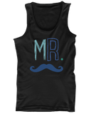 Mr Mustache and Mrs Lips Couple Tank Tops Cute Matching Tanks for Couples