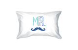 Mr and Mrs PillowCovers  Standard Size 21 x 30 Matching Couple Pillowcases