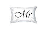 Mr and Mrs Couple Pillowcases Classy Matching Pillow Covers for Newlyweds