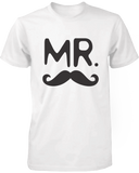 Mr. Mustache & Mrs. Lips Matching Couple Shirts (Set)