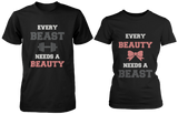 Every Beauty Needs A Beast Matching Couple Shirts (Set)