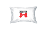 Beauty and Beast 300-Thread-Count Standard Size 21 x 30 Couple Pillowcases