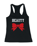Beauty Beast Couple Tank Tops Funny Mtaching Work out Tanks For Couples
