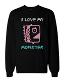I Love My Monster Couple Sweatshirts Funny Matching Outfit for Couples