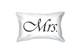 Mr and Mrs Couple Pillowcases Classy Matching Pillow Covers for Newlyweds