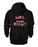 His and Her Matching Outfit Mr Right and Mrs Always Right Couple Hoodies
