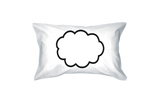 Thinking Cloud Pillows Standard Size 21 x 30 Matching Couple Pillowcases