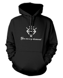 His and Her Couple Outfit You Are My Diamond Matching Hoodies for Couples