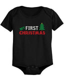 My First Christmas Baby Bodysuit - Pre-Shrunk Cotton Snap-On Style Baby Bodysuit