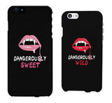 Dangerously Sweet And Wild Lips Cute BFF Matching Phone Cases Gift