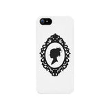 Lady Silhouette Frame Funny Phone Case Cute Graphic Design Phone Cover