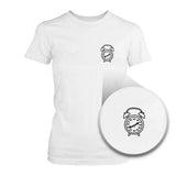 No No No Alarm Clock Pocket Printed Women's Tee Funny Cotton Crewneck Shirt