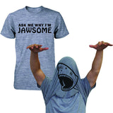 Ask Why I'm Jawsome Flip Up T-shirt Funny Shirt For April Fool's Halloween