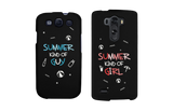 Summer Kind of Guy and Girl Black Matching Couple Phone Cases