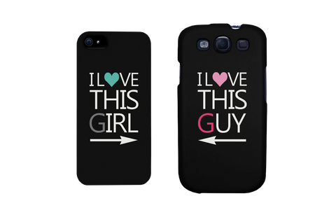 I Love This Girl and Guy Cute Matching Couples Cell Phone Cases