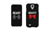 Beauty and Beast Cute Matching Couple Phone Cases Great Gift for Couples