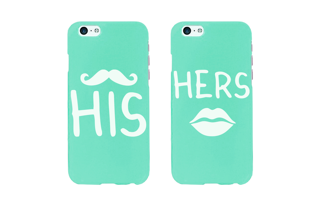 His And Hers Mint Couples Matching Cell Phone Cases for iPhone 6