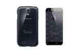 Beauty and Beast Patterned Matching Clear Phone Cases (Set)