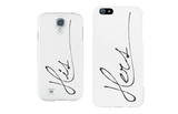 His and Hers Matching Couple White Phonecases (Set)