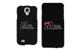 Mr. & Mrs. Bow Tie Matching Couple Black Phonecases (Set)