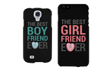 Best Girlfriend and Boyfriend Ever Black Matching Couple Phone Cases