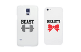 Beauty & Beast Matching Couple White Phonecases (Set)