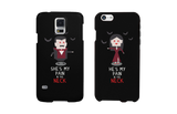 Pain in the Neck Vampires Black Matching Couple Phone Cases Halloween Gift