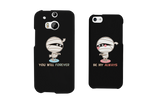 Forever Always Mummies Black Matching Couple Phone Cases Halloween Gifts