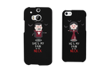Pain in the Neck Vampires Black Matching Couple Phone Cases Halloween Gift