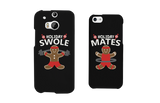 Holiday Gingerbread Swole Mates Matching Couple Phone Cases (Set)