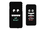 Mr Right and Mrs Always Right Matching Couple Phone Cases Gift for couples
