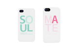 Soulmate Matching Couple White Phonecases (Set)