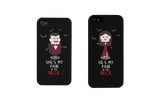 Pain in the Neck Vampires Black Matching Couple Phone Cases Halloween Gift