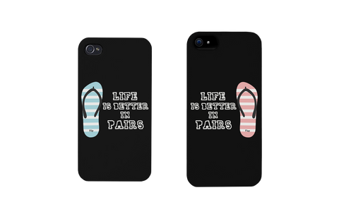 Life Is Better In Pairs Matching Couple Phone Cases Cute Phone Covers