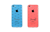 Beauty and Beast Patterned Matching Clear Phone Cases (Set)