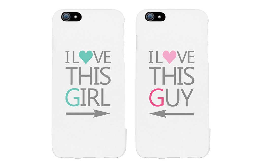 I Love This Girl and Guy Matching Couple Phone Cases Valentine's Day Gifts