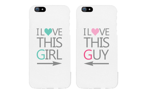 I Love This Girl and Guy Matching Couple Phone Cases Valentine's Day Gifts