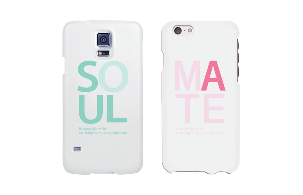 Soulmate Matching Couple White Phonecases (Set)