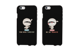 Forever Always Mummies Black Matching Couple Phone Cases Halloween Gifts