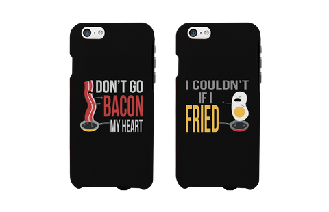 Don't Go Bacon My Heart, I Couldn't If I Fried Matching Couple Phone Cases (Set)