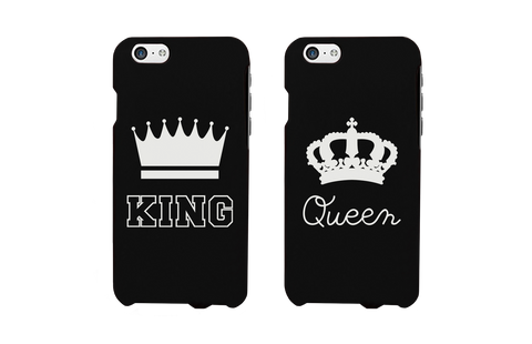 King and Queen Matching Couple Phone Cases (Set)