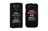 Every Beauty and Beast Black Matching Couple Phone Cases Gift cofr Couples